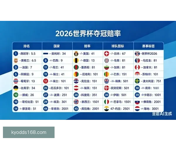 世界杯竞猜热门比赛赔率解析与胜负预测全攻略